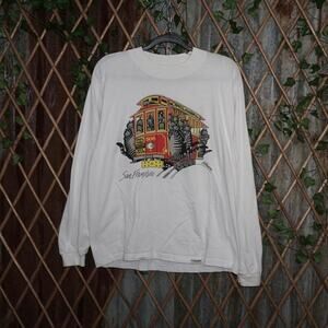 Medium - Vintage Y2K San Francisco trolley car 1990s t-shirt